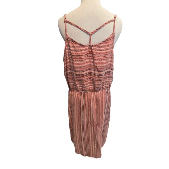 Kuhl Lucie Dress Womens Large Peony Pink Print V-Neck Strappy Athleisure - Picture 5 of 12